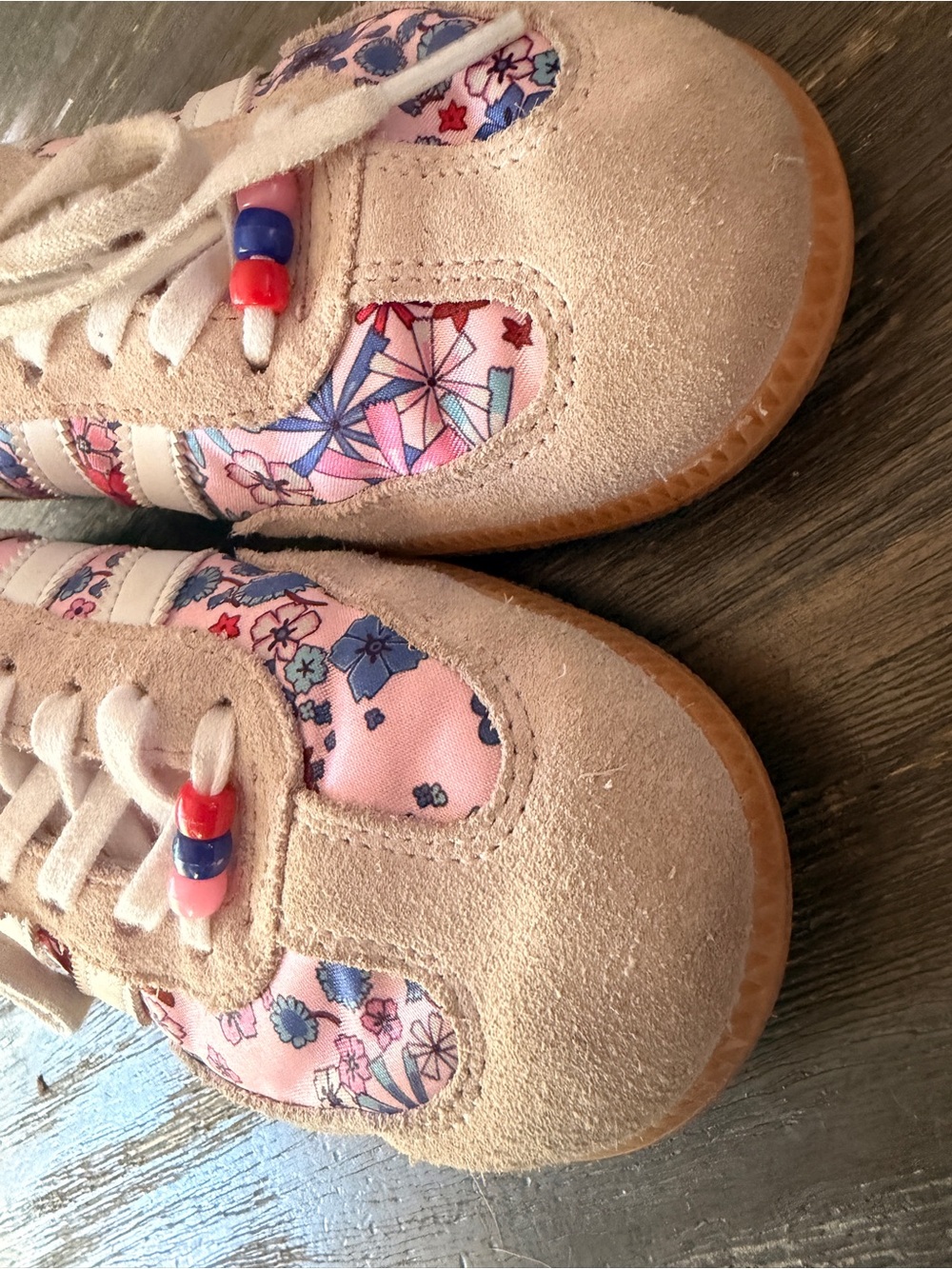 ADIDAS Samba Liberty Floral Pink Athletic Sneakers SZ 6 US - Picture 2 of 7
